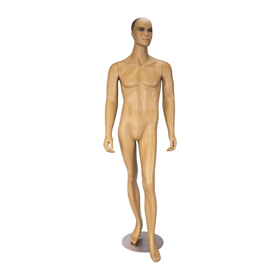SSWBasics Male African-American Complexion Fiberglass Full Body Mannequin