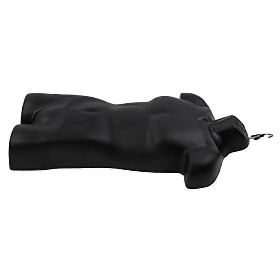 SSWBasics Male Molded Black Shatterproof Hollowback Torso Form - Fits Men's Sizes S-L (3 Pack) - Hanging Fashion Form Hanging Mannequin to Display Top and Bottom Merchandise