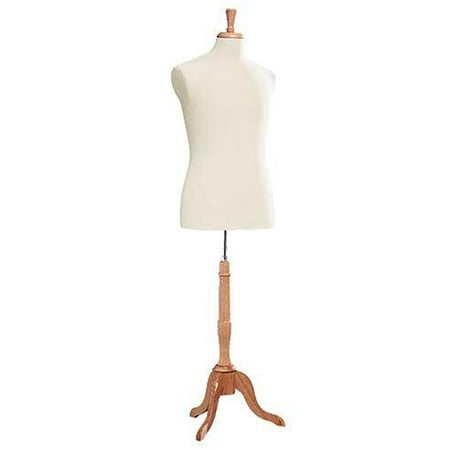 SSWBasics Male Off-White Jersey Suit Form - Includes Base Form and Finial - Size 38
