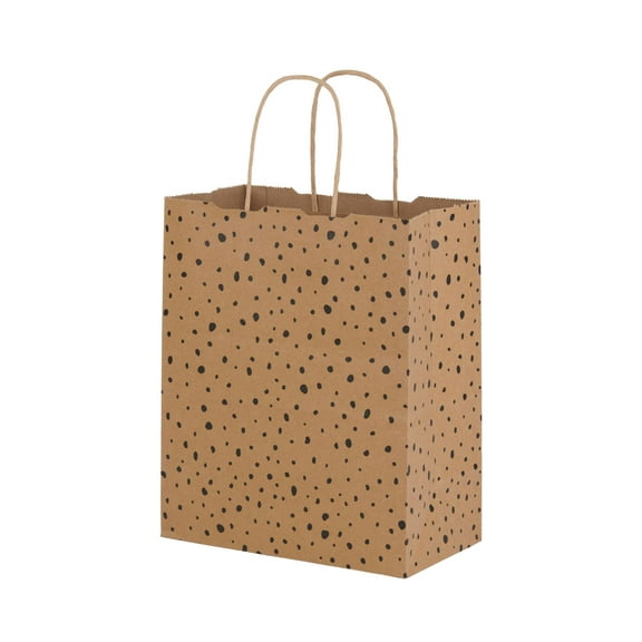 SSWBasics Medium - Modern Dot Paper Shopping Bags - Case of 100
