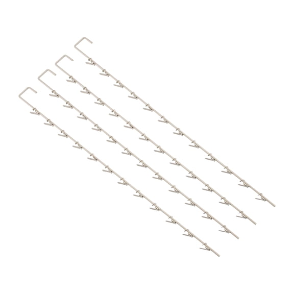 SSWBasics Metal Spring Clip Merchandiser Strip with 12 Hooks