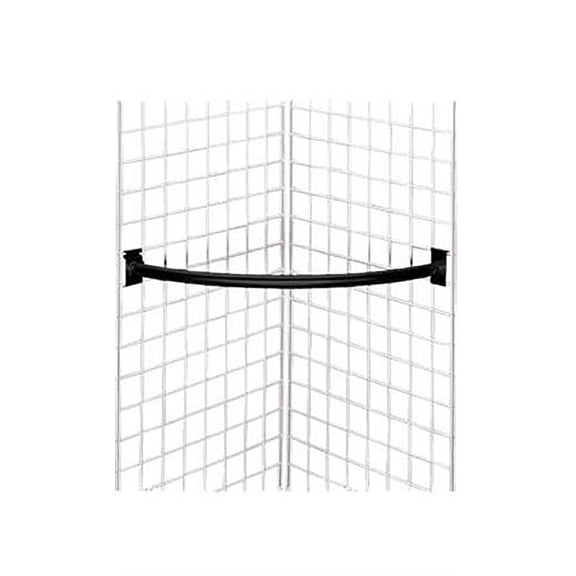 SSWBasics Quarter Circle Black Hangrail for Wire Grid - 30 in L