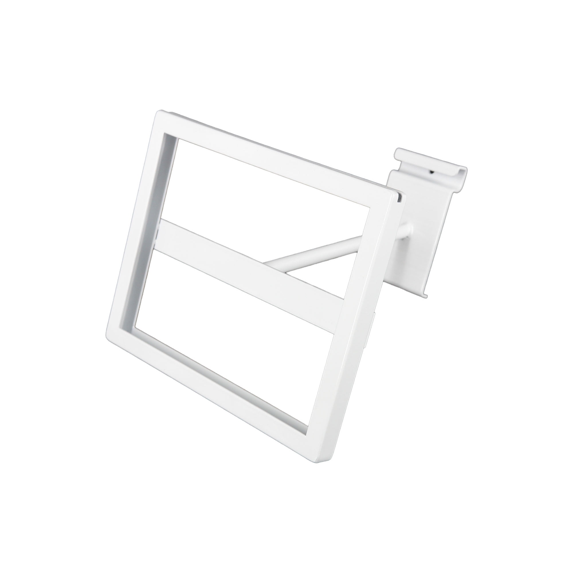 SSWBasics Rectangular White Faceout Sign Holder for Wire Grid - Holds 7 ...