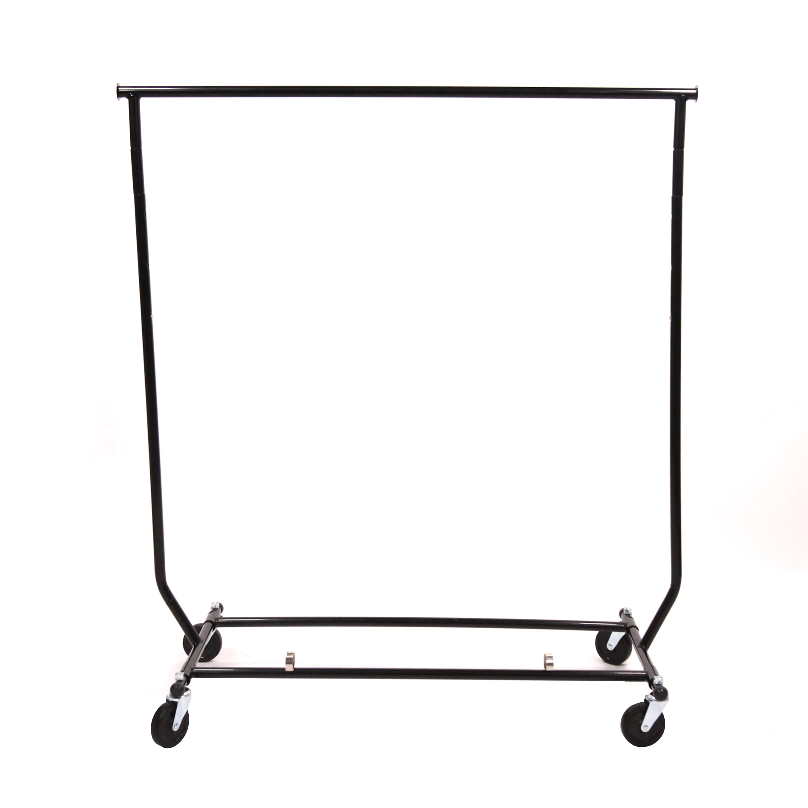 SSWBasics Rolling Collapsible Salesman Rack - EZ Fold Construction (48"W X 24"D X 56-66"H) - 250 Pound Weight Capacity - Perfect for Retail Thrift School or Home Use