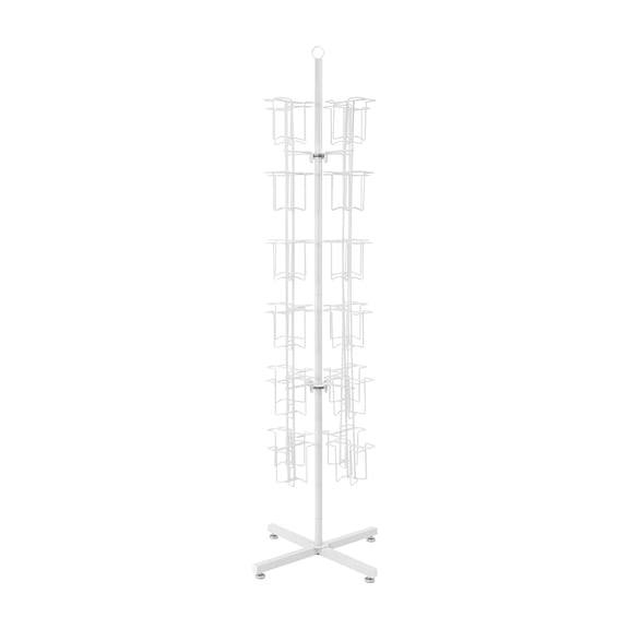 SSWBasics Rotating Greeting Card Display Stand 48 Pocket Card Spinner Rack