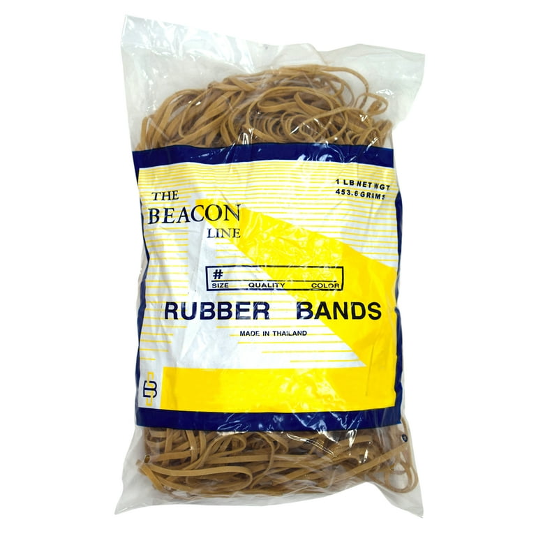 1InTheOffice #33 Rubber Bands - 160 Count, 1/4 Lb Bag, Beige, Office & School Supplies