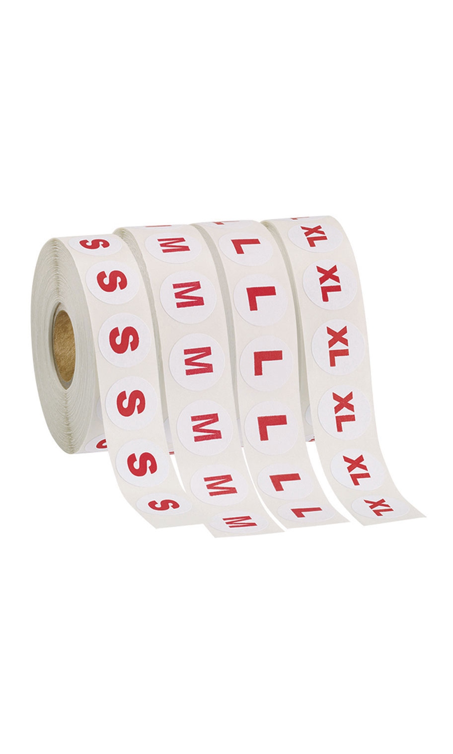 SSWBasics Self-Adhesive Size Label Kit - Includes 1 Roll Each of S M L ...