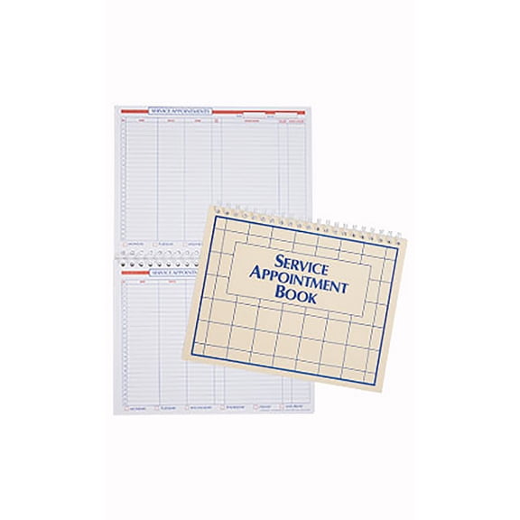 SSWBasics Service Appointment Book - 11 in W x 8 1/2 in H