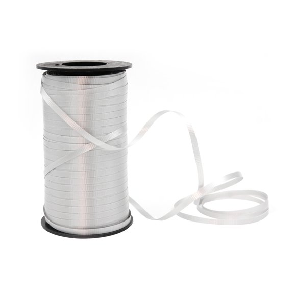 SSWBasics Silver Curling Ribbon - Pack of 10