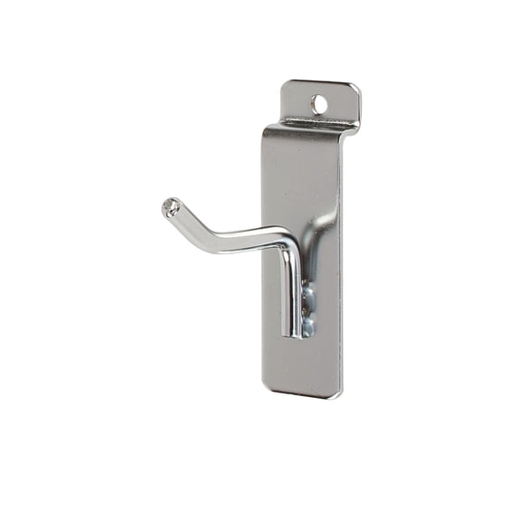 SSWBasics Slatwall Accessories: 2 in Chrome Slatwall Hooks pack of 50