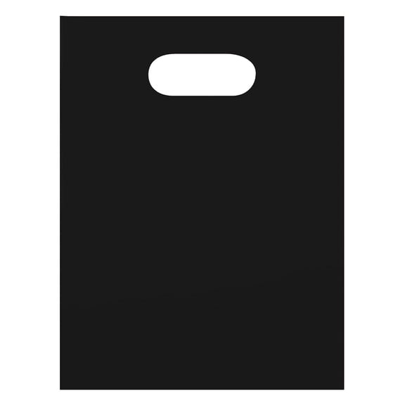 SSWBasics Small Low Density Black Merchandise Bags - 9”W x 12”H - Case of 1000 - Black