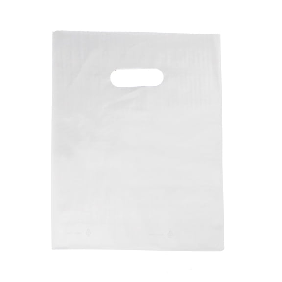 SSWBasics Small Low Density White Merchandise Bags - 9W x 12H - Case of 1000 - White