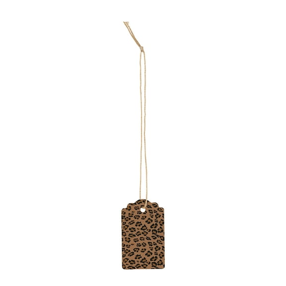 SSWBasics Small Strung Brown Leopard Price Tags - Pack of 500