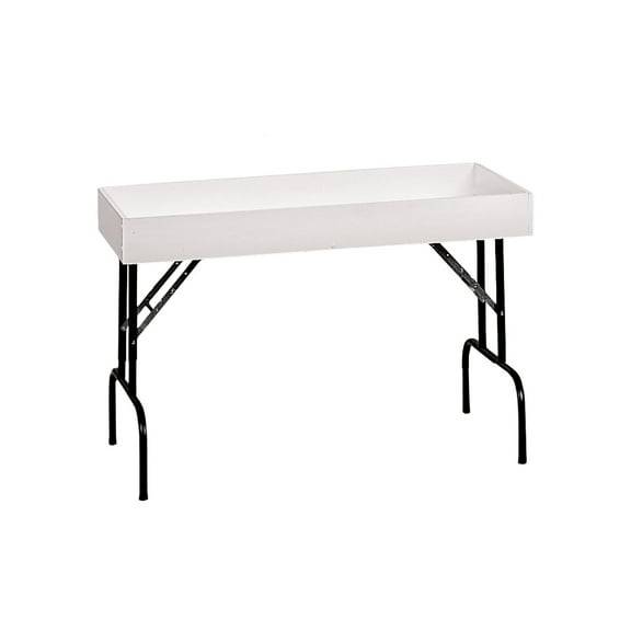 SSWBasics Small White Folding Dump Table