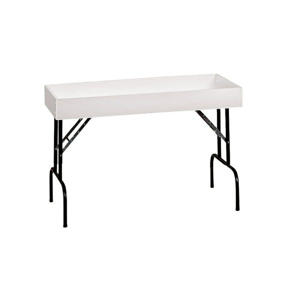 SSWBasics Small White Folding Dump Table
