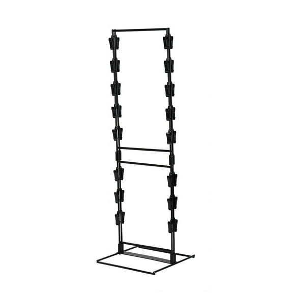 SSWBasics Black Countertop Chip Rack Display Stand 32 Clips (9"W x 10"D x 24"H) Ready to Assemble Double-Sided Spring Clip Rack for Snacks Candy & Accessories at Checkout
