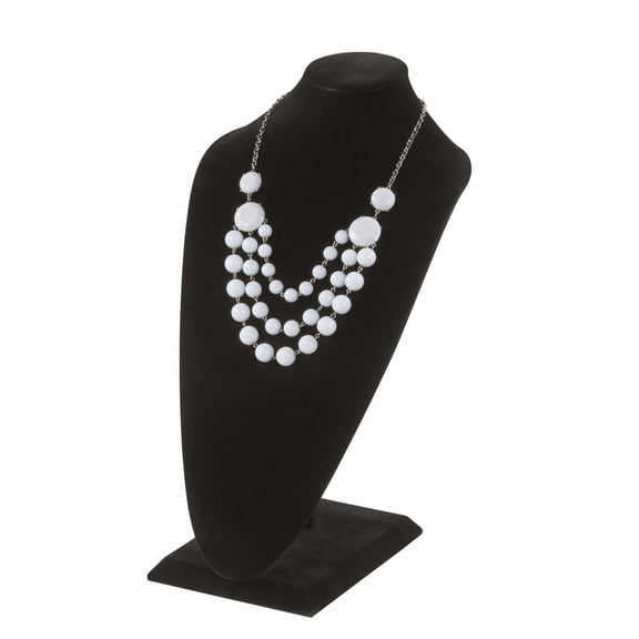 SSWBasics Tall Black Velvet Necklace Display - 2 Included