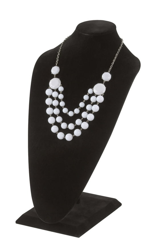 Tall Black Velvet Necklace Display - 2 Included