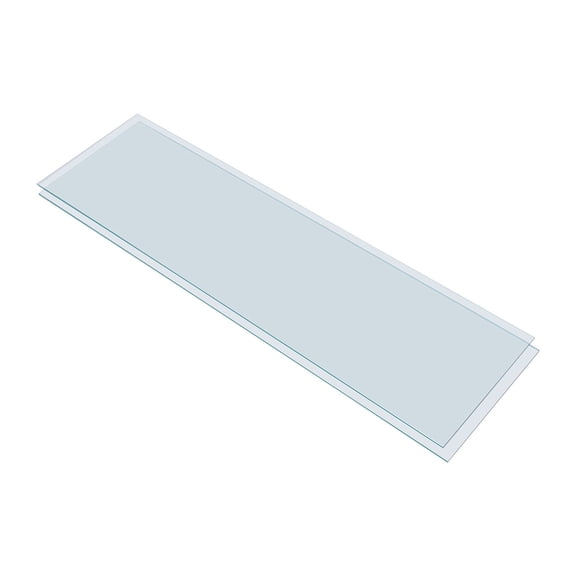 SSWBasics Tempered Glass Shelf - Set of 2 - 10 in x 36 in x 3/16 in