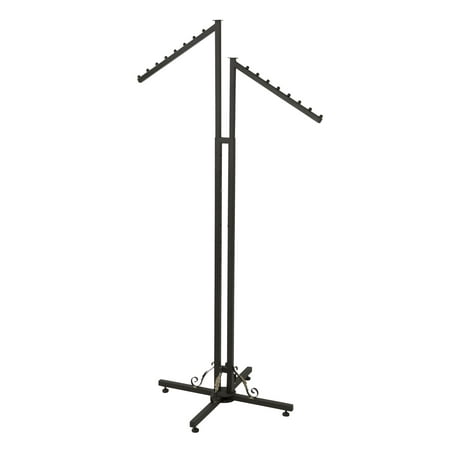 SSWBasics Vintage Collection 2-Way Clothing Display Rack - Sleek Retail Clothing Rack with