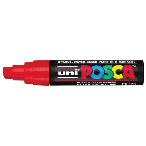 SSWBasics Water Based Paint Marker - Red Car Markers  5/8" Tip  Acid Free  Water Based  Vivid Color  Sold Individually - Ideal Window Marker and Window Paint Markers for Car Decorations