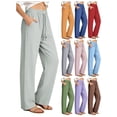 thumbnail image 1 of SSYGGI Womens Hiking Pants Quick Dry Straight Leg Pants Lightweight Travel Golf Drawstring Elastic Waist Trousers with Pockets Breathable Athletic Comfy Fit Slacks Trousers, 1 of 8