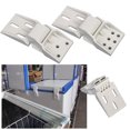 thumbnail image 1 of SSZMDLB under $5 2Pcs Freezer Hinge, Freezer Hinge, Universal Chest Refrigerator Lid Support, Folding Counterbalance Replacement Part, Plastic Durable Hardware, Easy Install Repair, 1 of 9