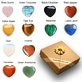 thumbnail image 1 of SSZMDLB under $5 2Pcs Healing Crystals, Crystal Heart Stones, Rose Quartz and Amethyst Polished Gemstones, Natural Healing Crystals for Meditation, Chakra Stone Collection, 1 of 9