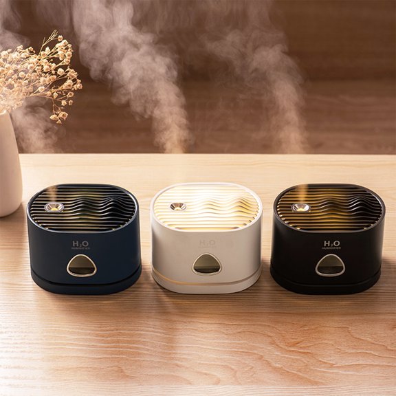 SSZMDLB under $5 2Pcs USB Humidifier, Cool Mist Humidifier, Quiet Small Humidifier for Bedroom Nightstand, Auto Shut Off with LED Night Light, USB Portable Hydration Device, Desk Tabletop Vaporizer