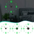 thumbnail image 1 of SSZMDLB under $5 3Pcs Luminous Wall Clock, Wall Clock, Luminous Digital Time Display, DIY Sticker Clock for Home, Glowing Frameless Clock for Kitchen Bathroom Office, 1 of 9