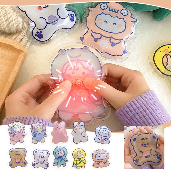 SSZMDLB under $5 5Pcs Reusable Hand Warmer, Reusable Hand Warmers, Self Heating Pocket Warmers for Winter, Snap to Activate Portable Heat Packs, Rechargeable Warmers for Outdoor Sports Events