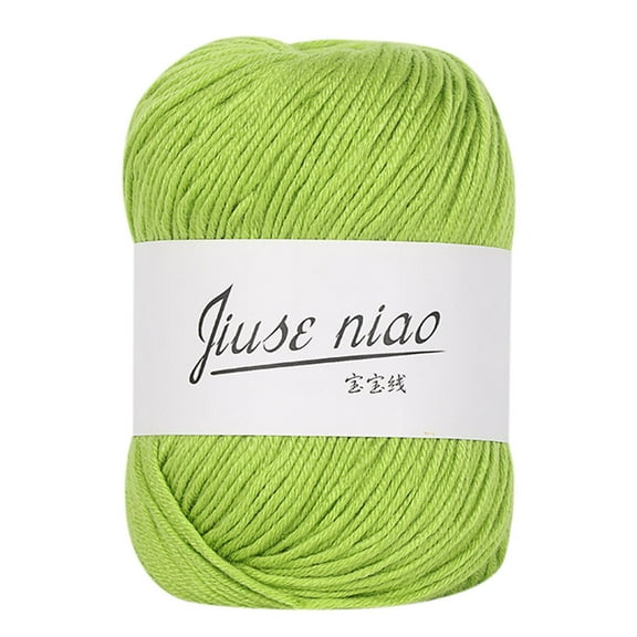 SSZMDLB under $5 Baby Milk Wool, Baby Yarn, 50g Chunky Milk Cotton Crochet Thread for Knitting, Soft and Safe for Infant Clothes, Hats, Blankets, DIY Handcraft Projects