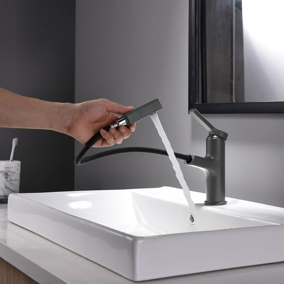 SSZMDLB under $5 Bathroom Faucet, Sink Faucet with Supply Lines, Single Handle Vanity Faucet, 1 or 3 Hole Installation for Bathroom Wash Basin Kitchen Installation