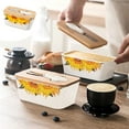 thumbnail image 1 of SSZMDLB under $5 Ceramic Butter Dish, Butter Keeper with Lid and Spreader, Nordic Style Butter Cheese Storage Container for Kitchen Dining Table Countertop Breakfast Serving Entertaining, 1 of 6