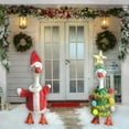 thumbnail image 1 of SSZMDLB under $5 Christmas Geese Outfits, Geese Statue Costume Yard Geese Clothes Hat, for Porch Garden Lawn Patio Decor, Weatherproof Outdoor Ornamental Attire, 1 of 9