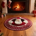 thumbnail image 1 of SSZMDLB under $5 Christmas Rug, Round Xmas Carpet, Non Slip Holiday Mat, Optical Illusion Design, Washable Living Room Rug, Festive Bedroom Kitchen Decor, 1 of 4