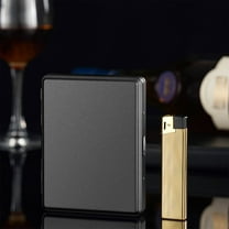 SSZMDLB under $5 Cigarette Case, Lighter Cigarette Pack Sets, Portable Humidity Proof Containers, 20 Count Thick Cigarette Cases, Wrinkle Resistance Ciggy Packs