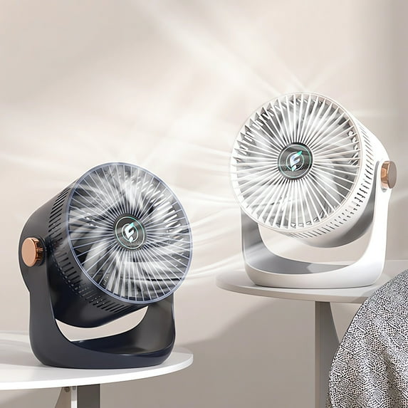 SSZMDLB under $5 Circulation Fan, Rechargeable Desktop Fan, Wall Mounted Fan, Home Circulation Fan for Dormitory, Office, Bedroom, Living Room, Air Circulation Improvement