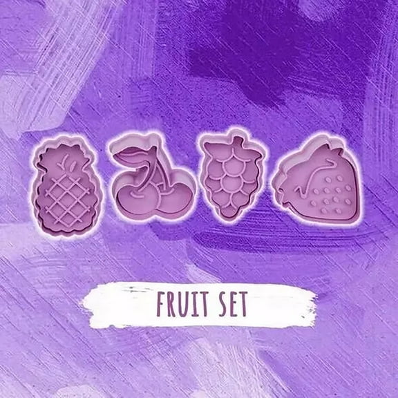 SSZMDLB under $5 Cookie Plunger Cutter, Plunger Cookie Cutters, Spring Loaded Fondant Stampers for Baking, Cute Shape Cutters for Cake Decorating, Reusable Pastry Tools for DIY Desserts