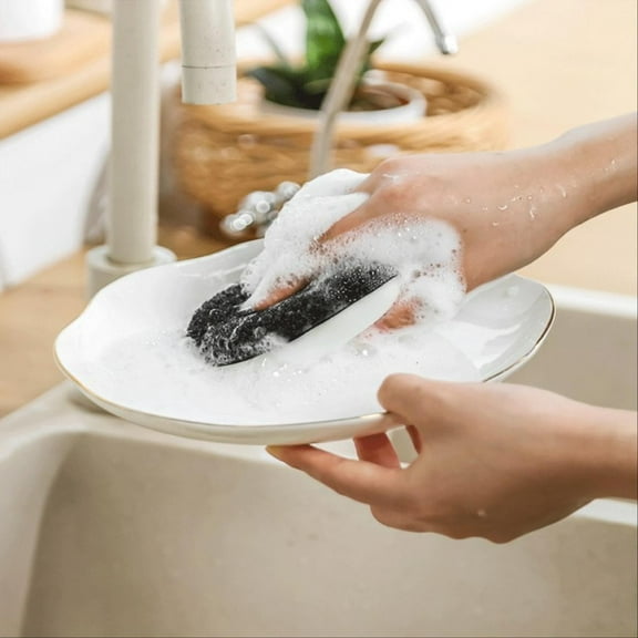 SSZMDLB under $5 Double Sided Pot Washing Sponge Eraser, Dishwashing Eraser Sponge Cloth Kitchen, Sponge Block Brush Sponge for Pots Pans, Non Scratch Cleaning Tool
