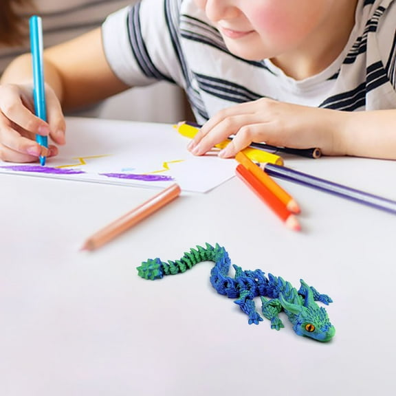 SSZMDLB under $5 Dragon Figure Toys, Jointed Movable Model Pendants, Collectible Handheld Statues, Desktop Decor Ornaments, Fantasy Creature Collectibles, Action Figure Toys