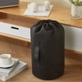 thumbnail image 1 of SSZMDLB under $5 Drawstring Storage Bag, Non Woven Fabric Container, Round Bottom Cylindrical Pouch, Quilt Clothing Toy Organizer, Home Office Travel Decor, Reusable Packaging Solution, 1 of 6