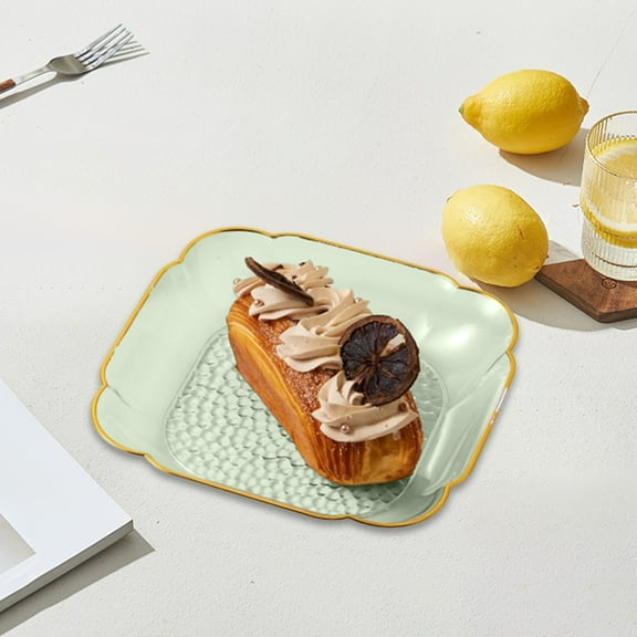 SSZMDLB under $5 Fruit Tray Serving Platter Party Snack Dish Candy Nut Container for Living Room Dining Table Kitchen Office Plastic Durable Easy Clean Multipurpose Entertaining