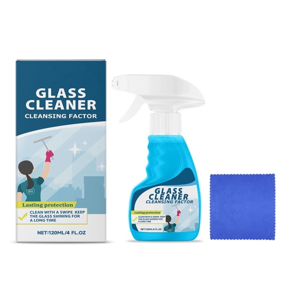 SSZMDLB under $5 Glass Cleaner Spray, Glass Cleaner Spray, Streak Free, For Windows, Mirrors, Shower Doors, Countertops, Appliances, Removes Fingerprints, Smudges, Grease, Home, Office, Car