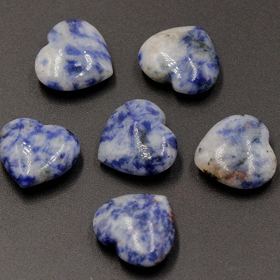 SSZMDLB under $5 Heart Shaped Crystal, Heart Shaped Crystal Stones, Natural Agate Gemstone Decor for Crafts, Polished Tumbled Stones for Display, DIY Decoration for Vase Terrarium