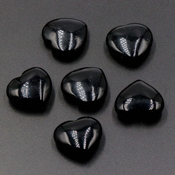 SSZMDLB under $5 Heart Shaped Crystal, Heart Shaped Crystal Stones, Natural Agate Gemstone Decor for Crafts, Polished Tumbled Stones for Display, DIY Decoration for Vase Terrarium