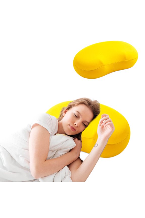 under $5 Memory Foam Pillow, Foam Sleeping Pillow, Slow Bounce Memory Pillow, Neck Support Comfort Pillow, Contoured Design for Back Stomach Side Sleepers, Bedroom Guest Room, Travel Couch