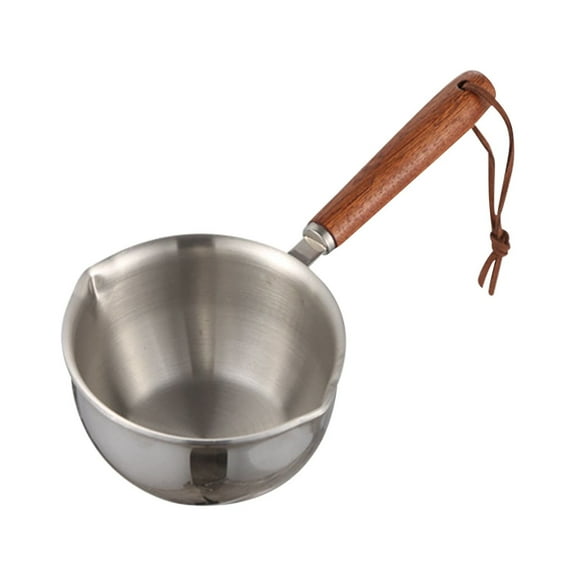 SSZMDLB under $5 Mini Butter Warmer Pot, Small Cooking Pot, Stainless Steel Mini Saucepan for Melting Butter Warming Oil, Deepened Non Stick Milk Pan with Handle