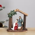 thumbnail image 1 of SSZMDLB under $5 Nativity Scene Ornaments, Christmas Decor for Home Desktop, Resin Holy Family Crafted Holiday Decor for Tabletop Shelf Mantle Seasonal Celebration, 1 of 6