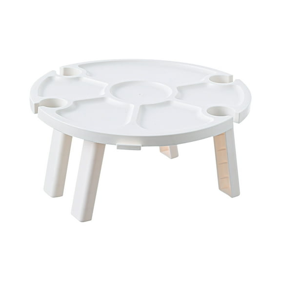 SSZMDLB under $5 Outdoor Wine Rack, Portable Wine Rack, Foldable Outdoor Picnic Stand, Lawn Wine Holder with Glass Slots, for Backyard, Beach, Camping, BBQs, Easy to Carry and Set Up